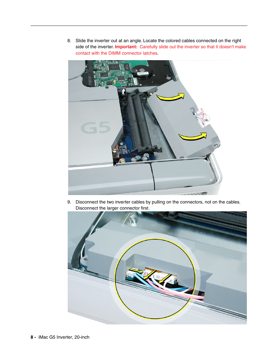 Apple iMac G5, 20-inch User Manual | Page 8 / 22