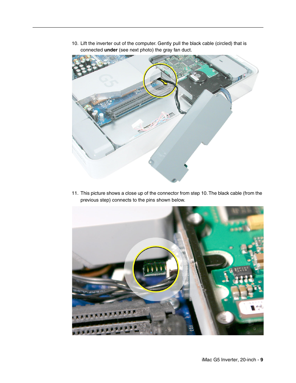 Apple iMac G5, 20-inch User Manual | Page 9 / 22