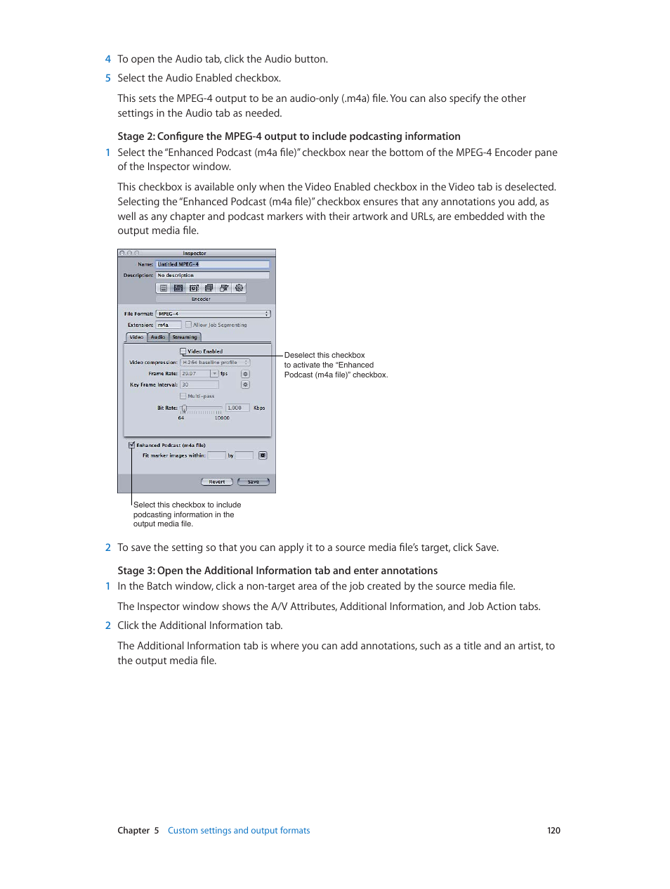Apple Compressor (4.0) User Manual | Page 120 / 266
