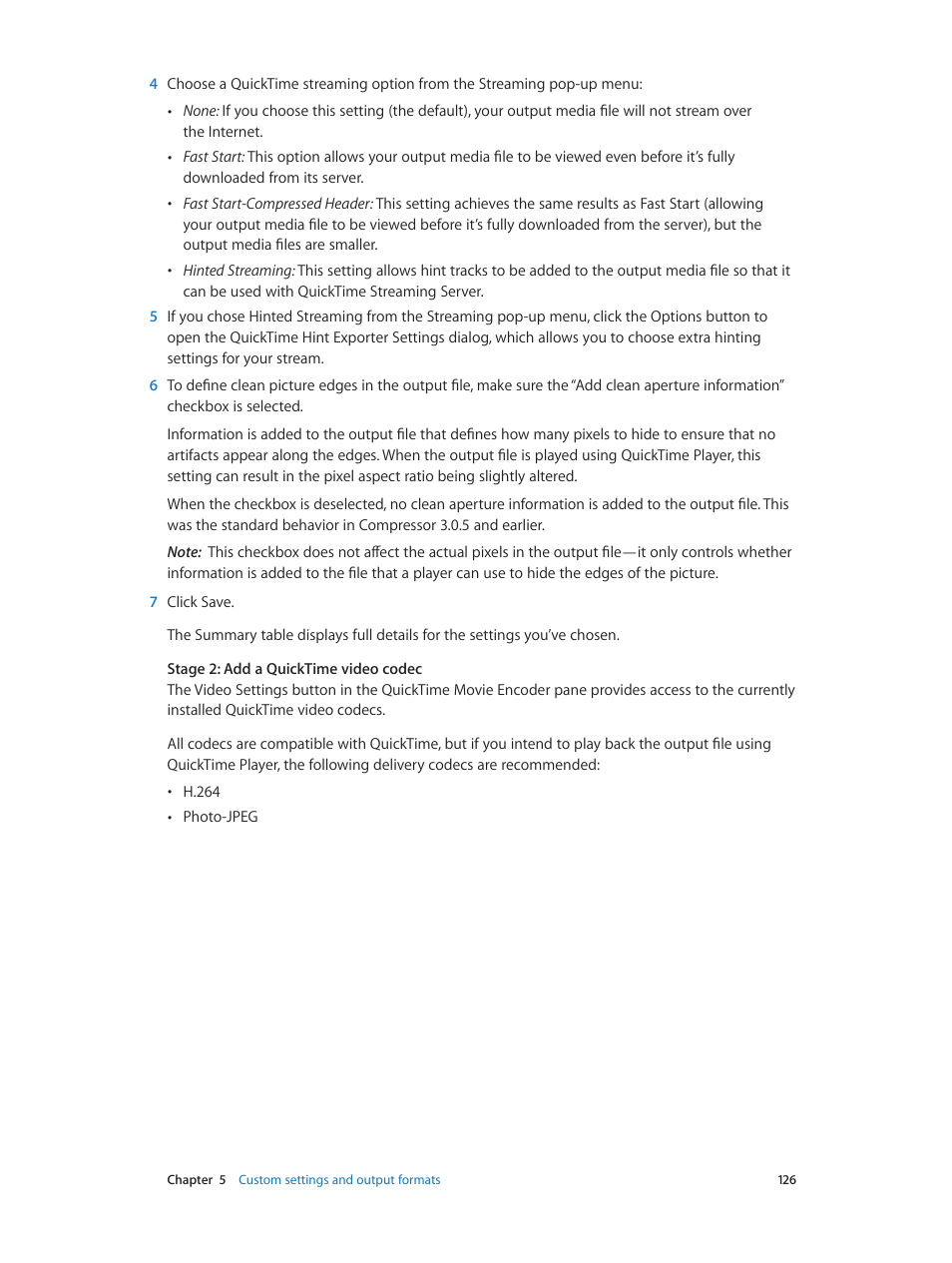 Apple Compressor (4.0) User Manual | Page 126 / 266
