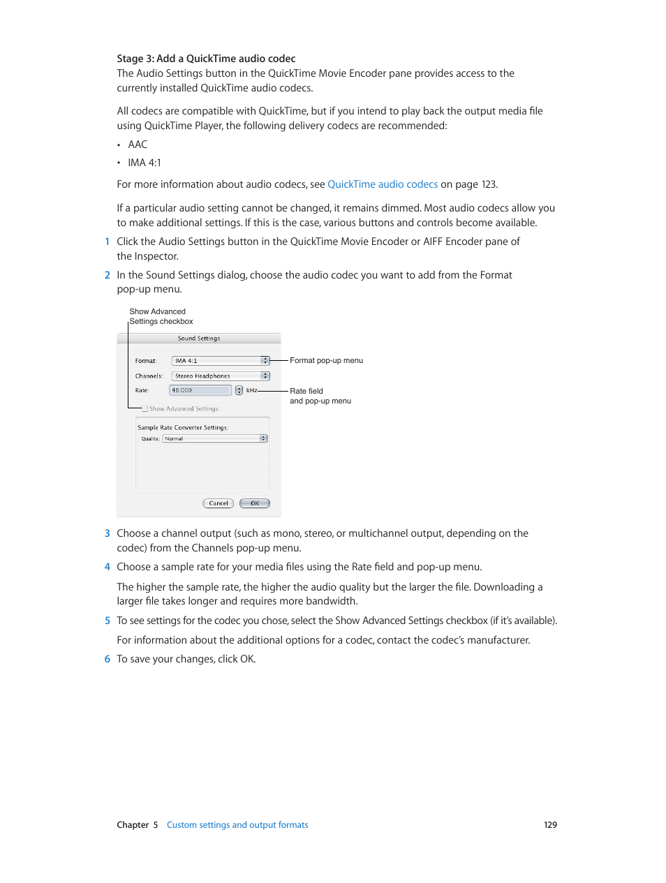 Apple Compressor (4.0) User Manual | Page 129 / 266