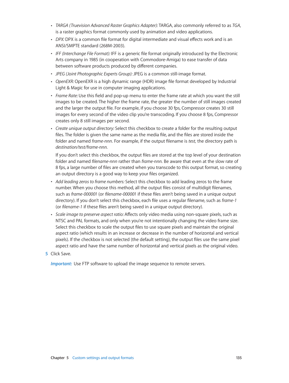 Apple Compressor (4.0) User Manual | Page 135 / 266