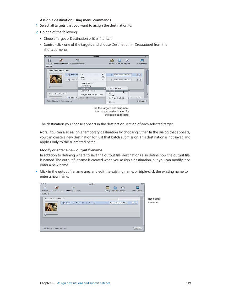 Apple Compressor (4.0) User Manual | Page 139 / 266