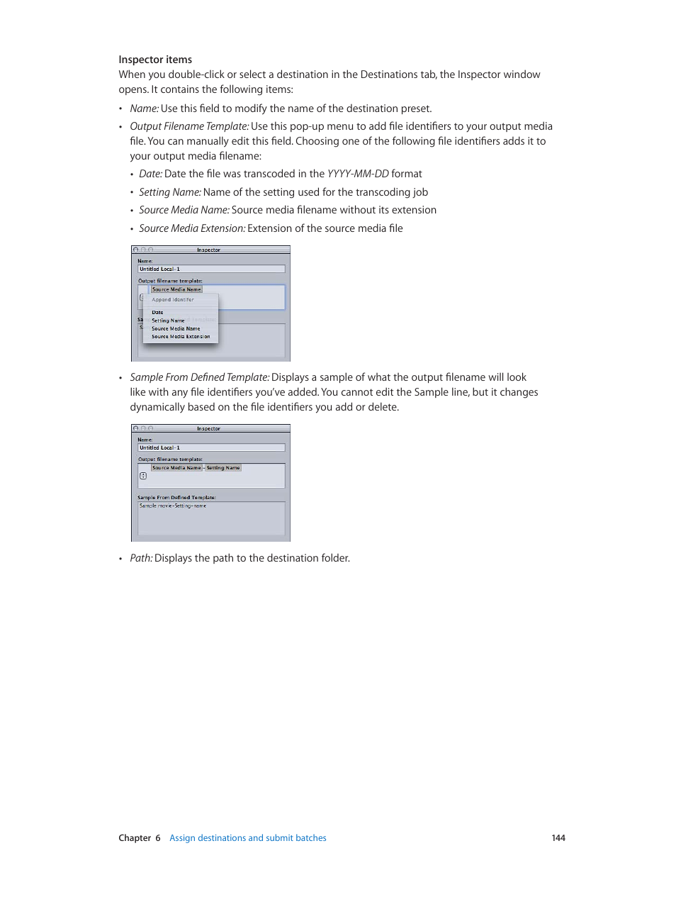 Apple Compressor (4.0) User Manual | Page 144 / 266