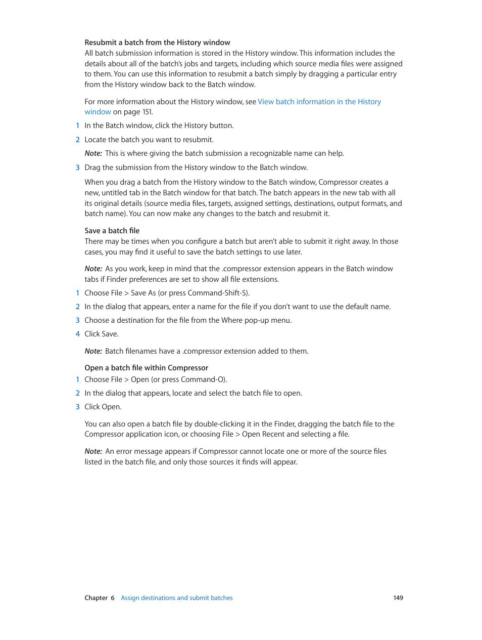 Apple Compressor (4.0) User Manual | Page 149 / 266