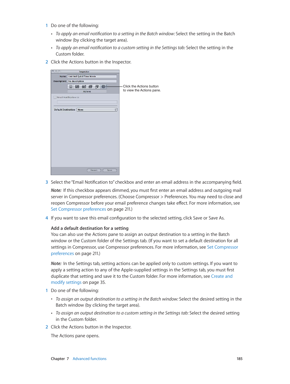 Apple Compressor (4.0) User Manual | Page 185 / 266