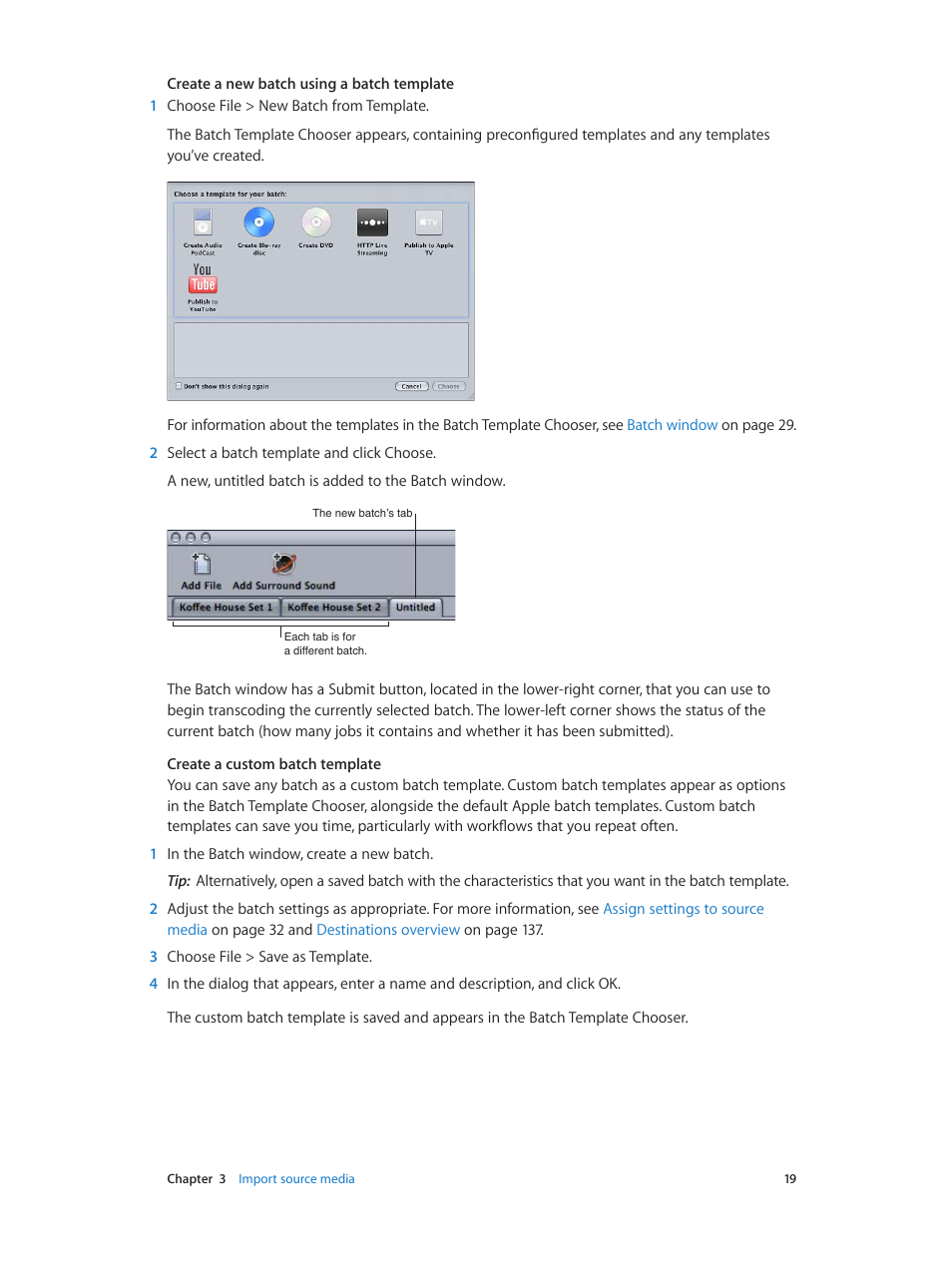 Apple Compressor (4.0) User Manual | Page 19 / 266