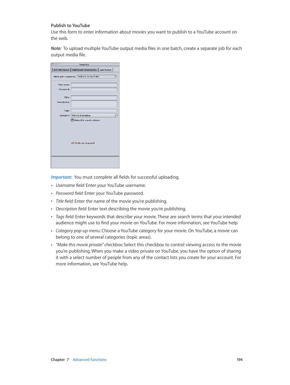 Apple Compressor (4.0) User Manual | Page 194 / 266