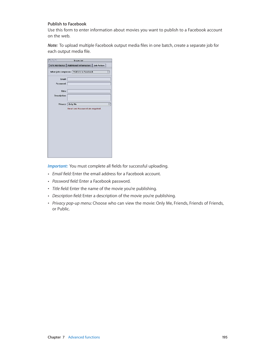 Apple Compressor (4.0) User Manual | Page 195 / 266