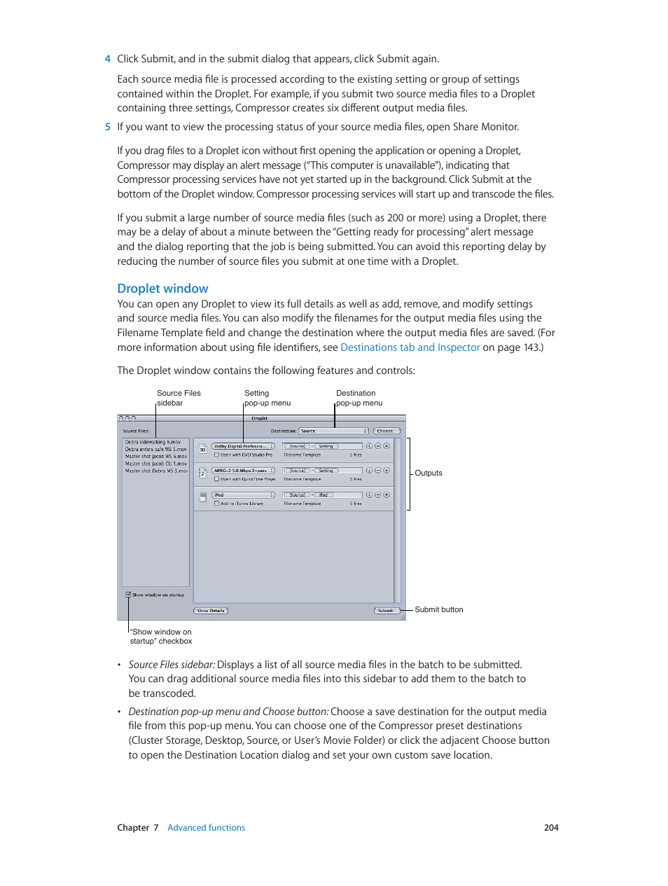 Droplet window | Apple Compressor (4.0) User Manual | Page 204 / 266