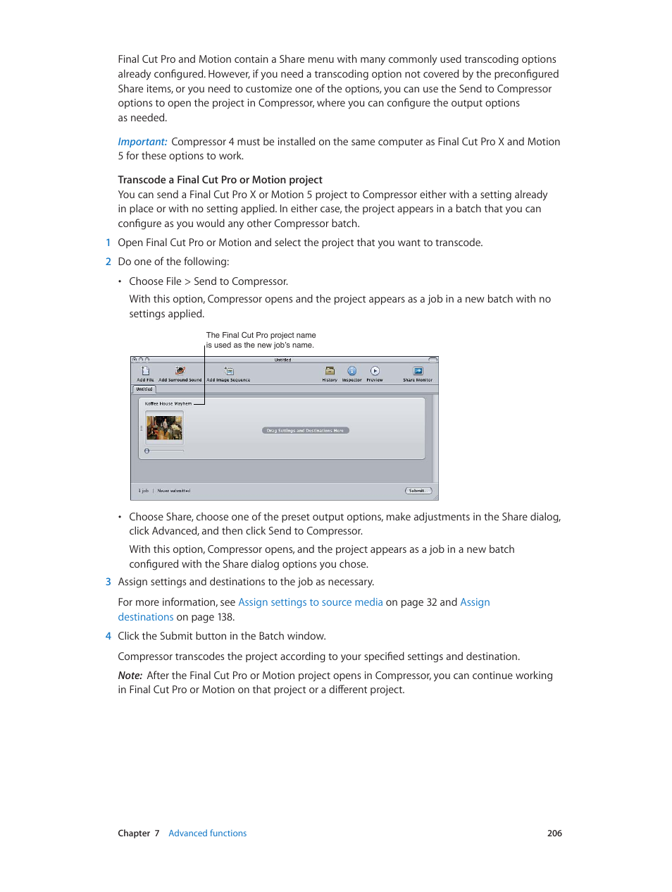 Apple Compressor (4.0) User Manual | Page 206 / 266