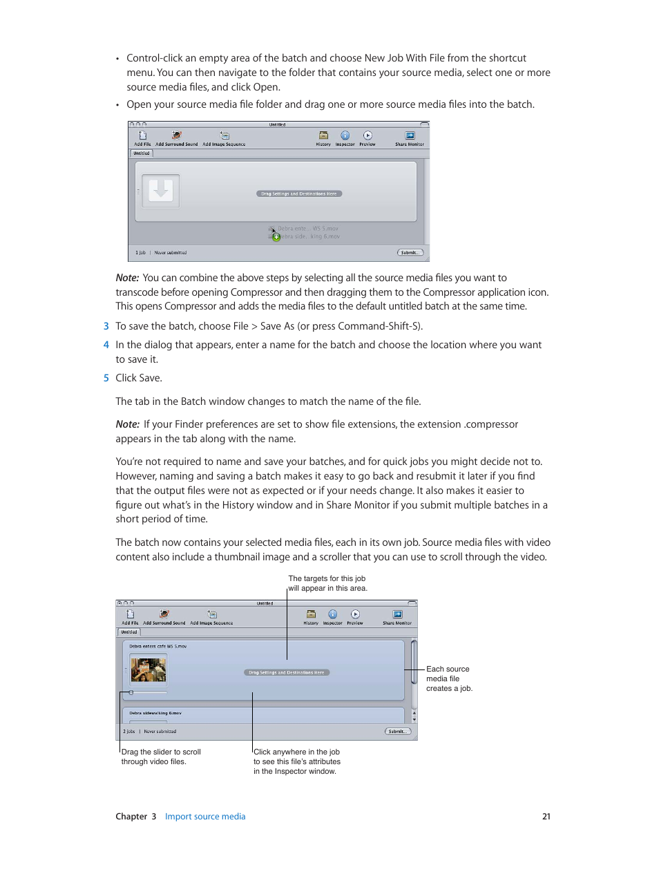 Apple Compressor (4.0) User Manual | Page 21 / 266