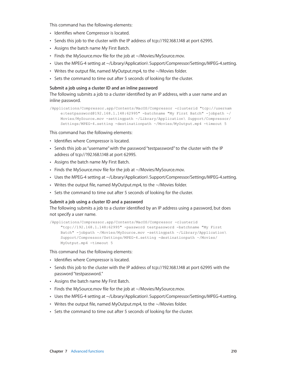 Apple Compressor (4.0) User Manual | Page 210 / 266