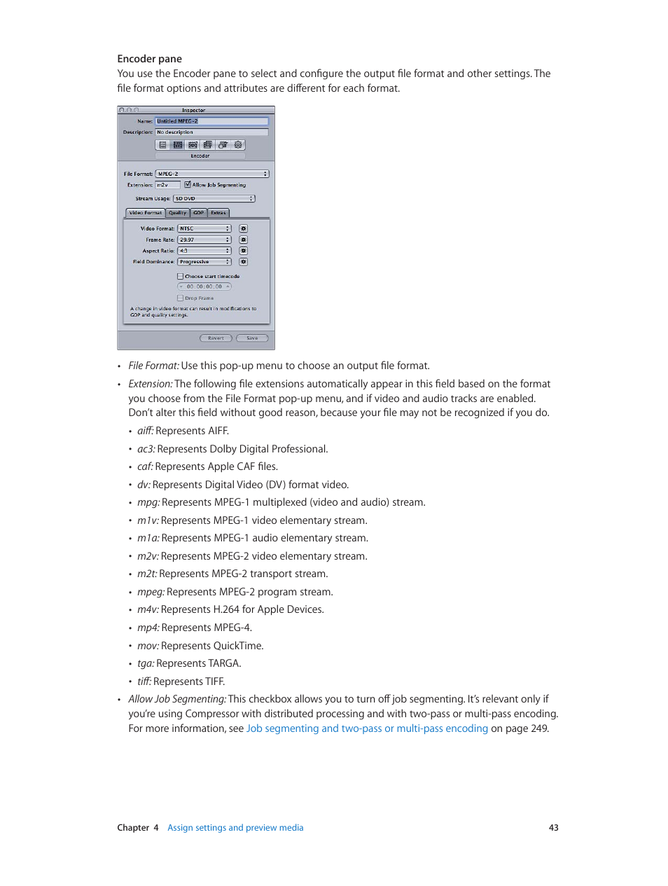 Apple Compressor (4.0) User Manual | Page 43 / 266