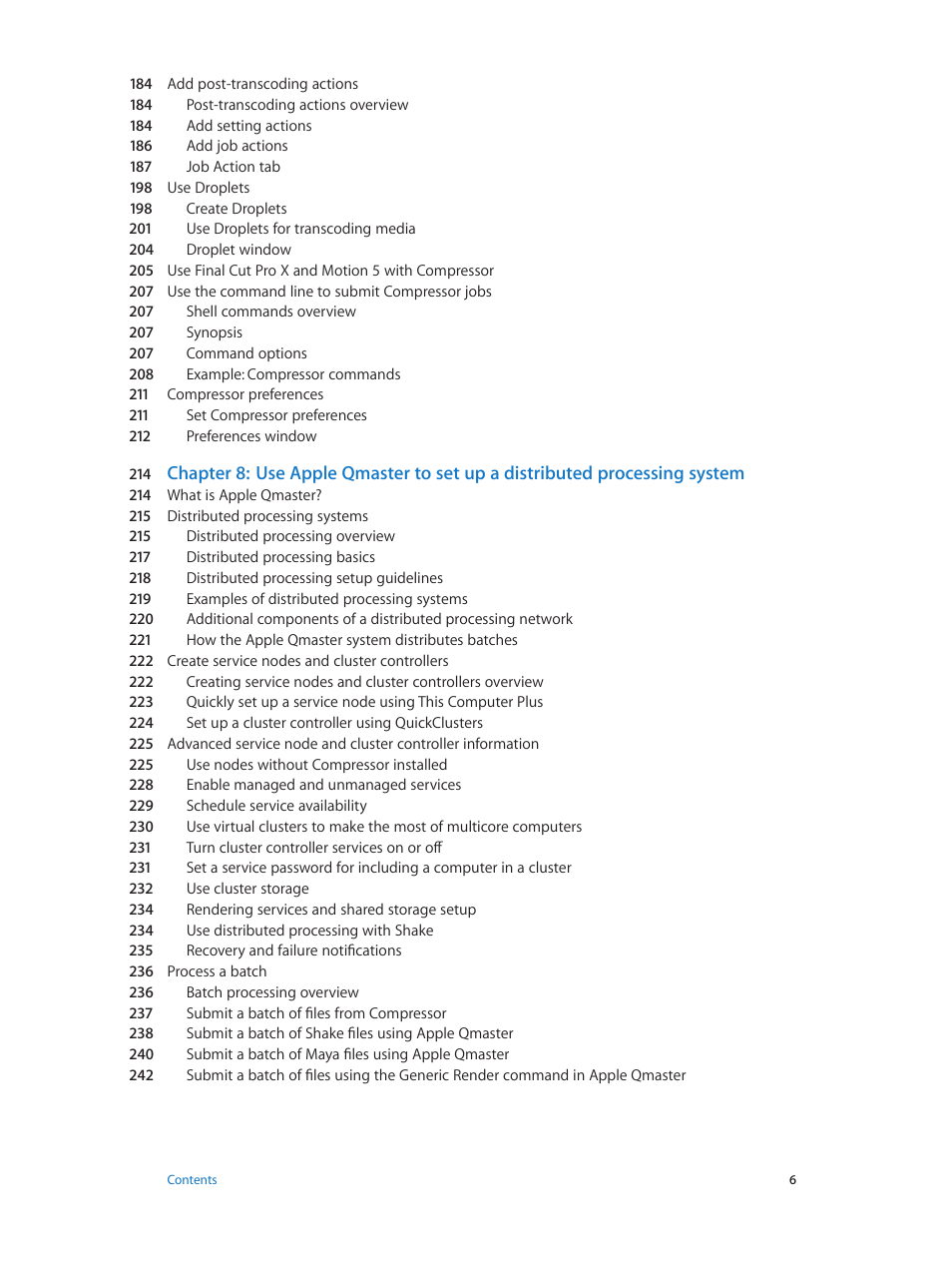 Apple Compressor (4.0) User Manual | Page 6 / 266