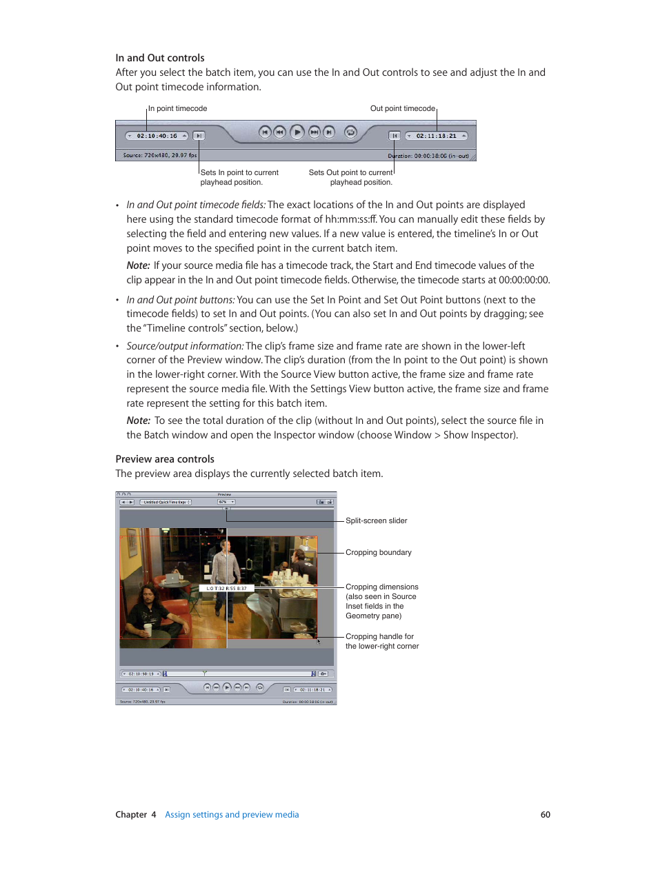 Apple Compressor (4.0) User Manual | Page 60 / 266