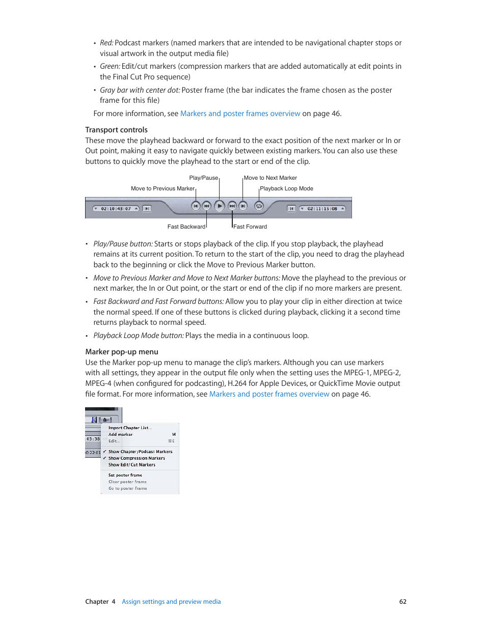 Apple Compressor (4.0) User Manual | Page 62 / 266