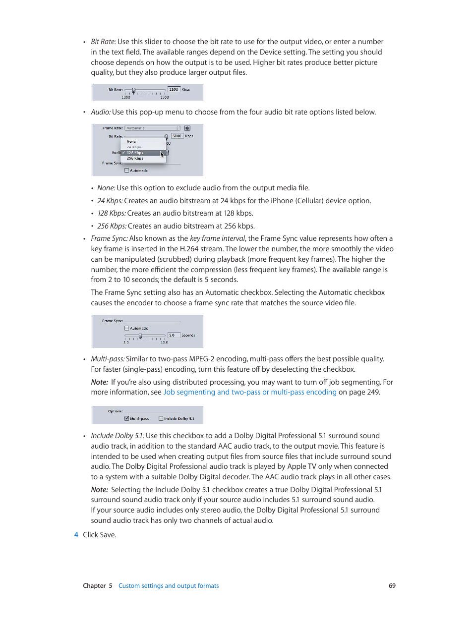 Apple Compressor (4.0) User Manual | Page 69 / 266