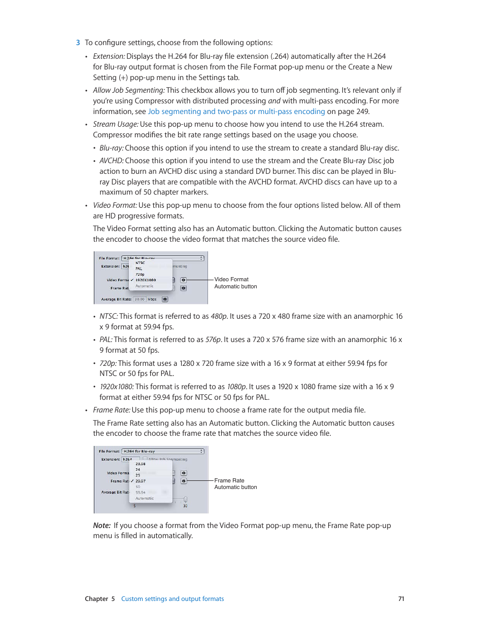 Apple Compressor (4.0) User Manual | Page 71 / 266