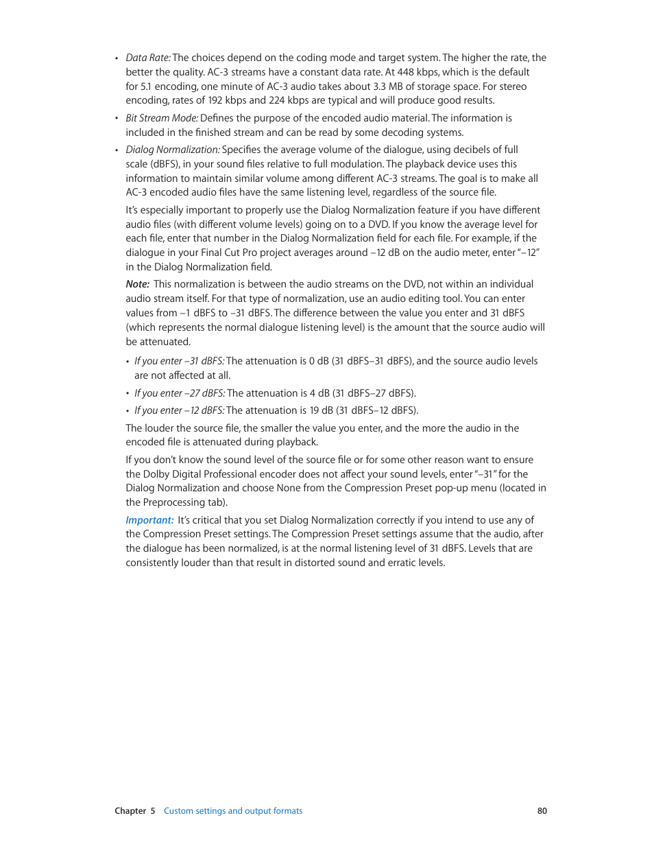 Apple Compressor (4.0) User Manual | Page 80 / 266