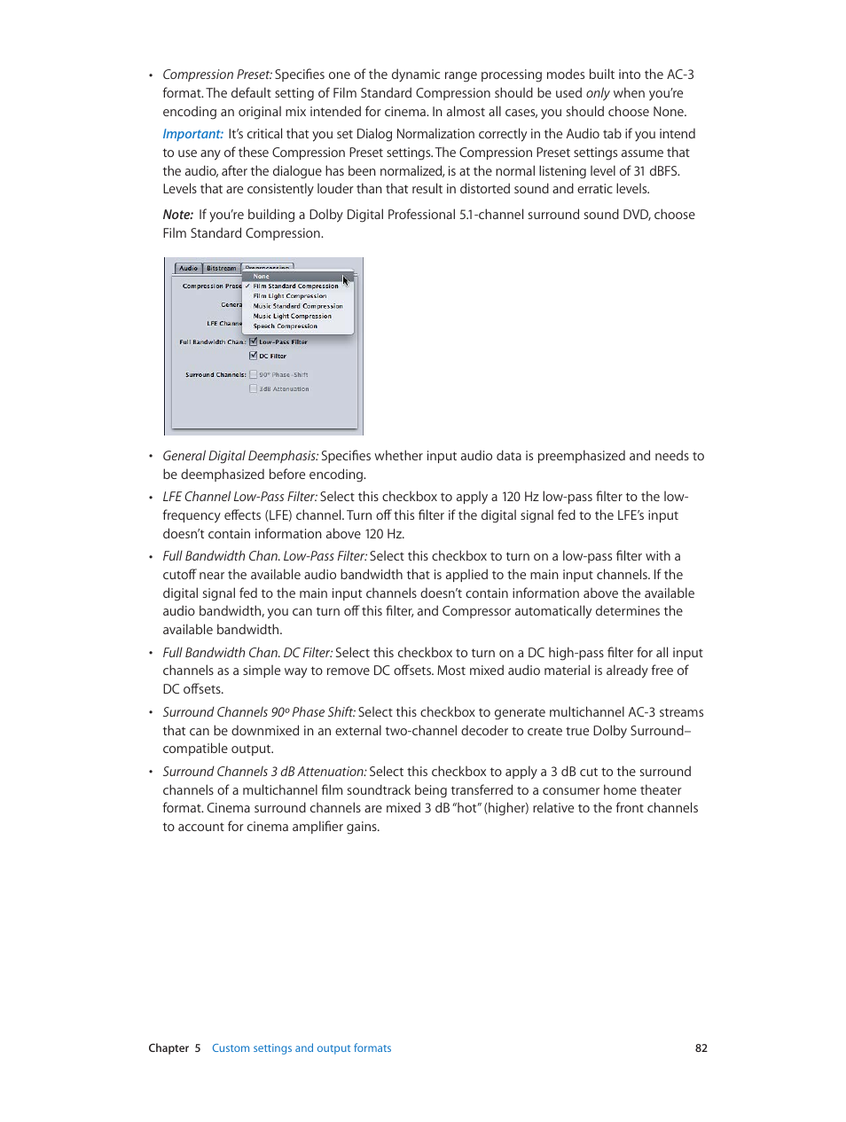 Apple Compressor (4.0) User Manual | Page 82 / 266