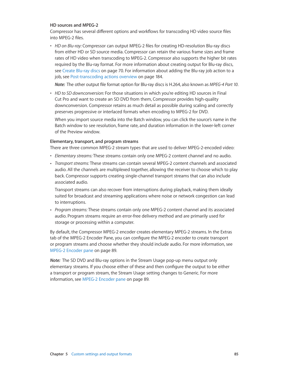 Apple Compressor (4.0) User Manual | Page 85 / 266
