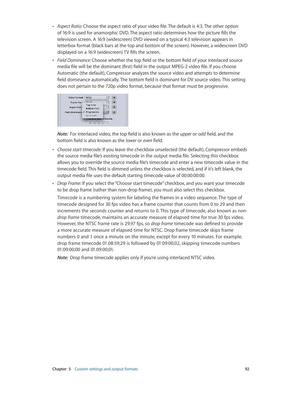 Apple Compressor (4.0) User Manual | Page 92 / 266