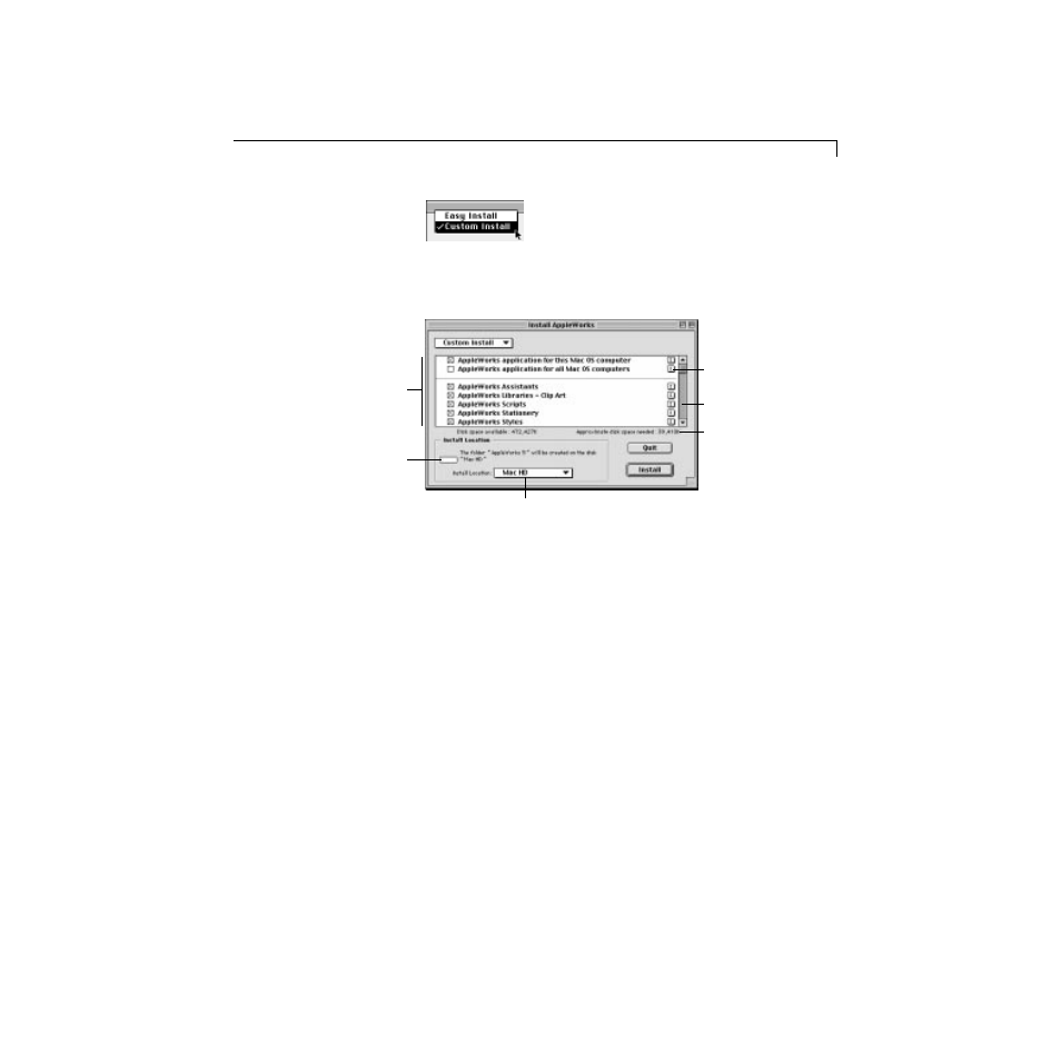 Adjusting memory | Apple AppleWorks 5 : Mac OS User Manual | Page 9 / 18