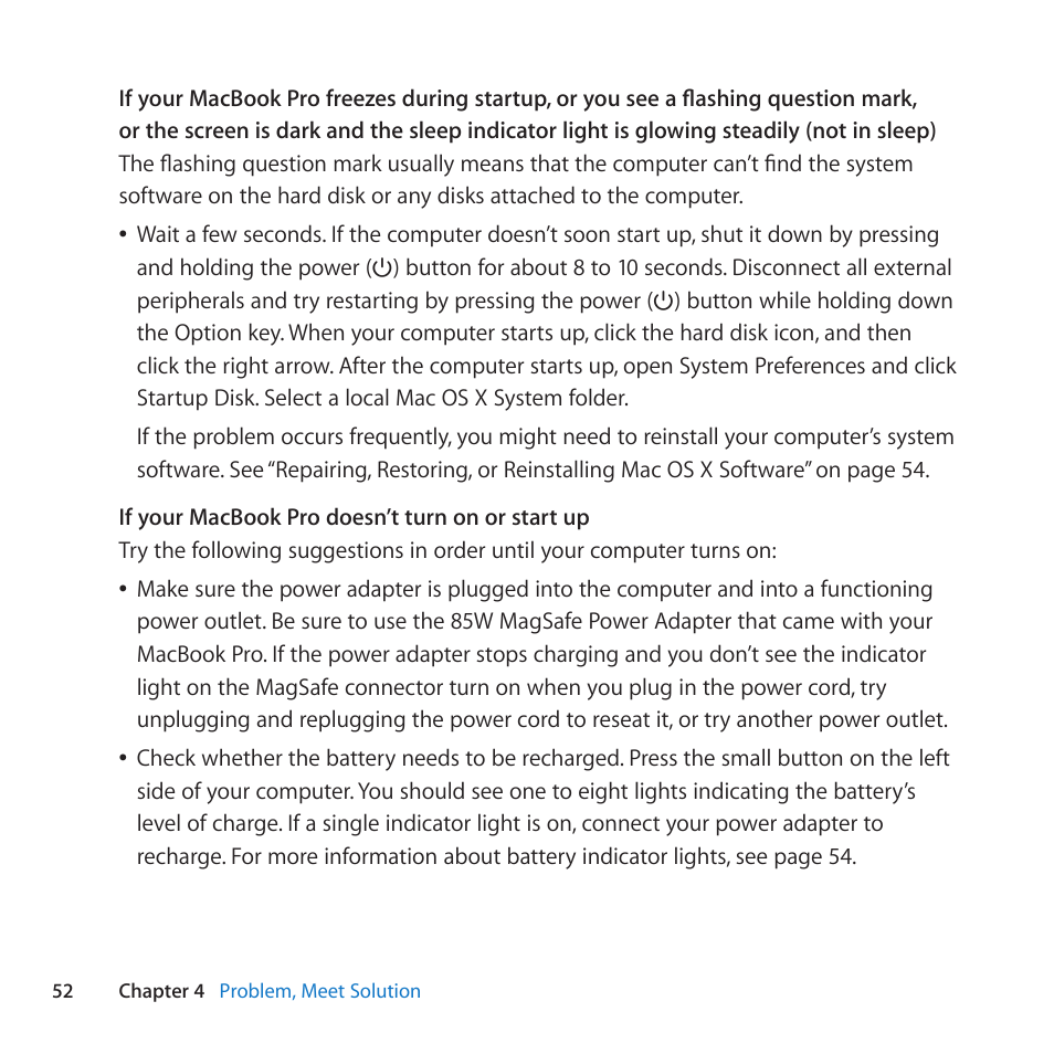 Apple MacBook Pro (15-inch, Late 2011) User Manual | Page 52 / 88