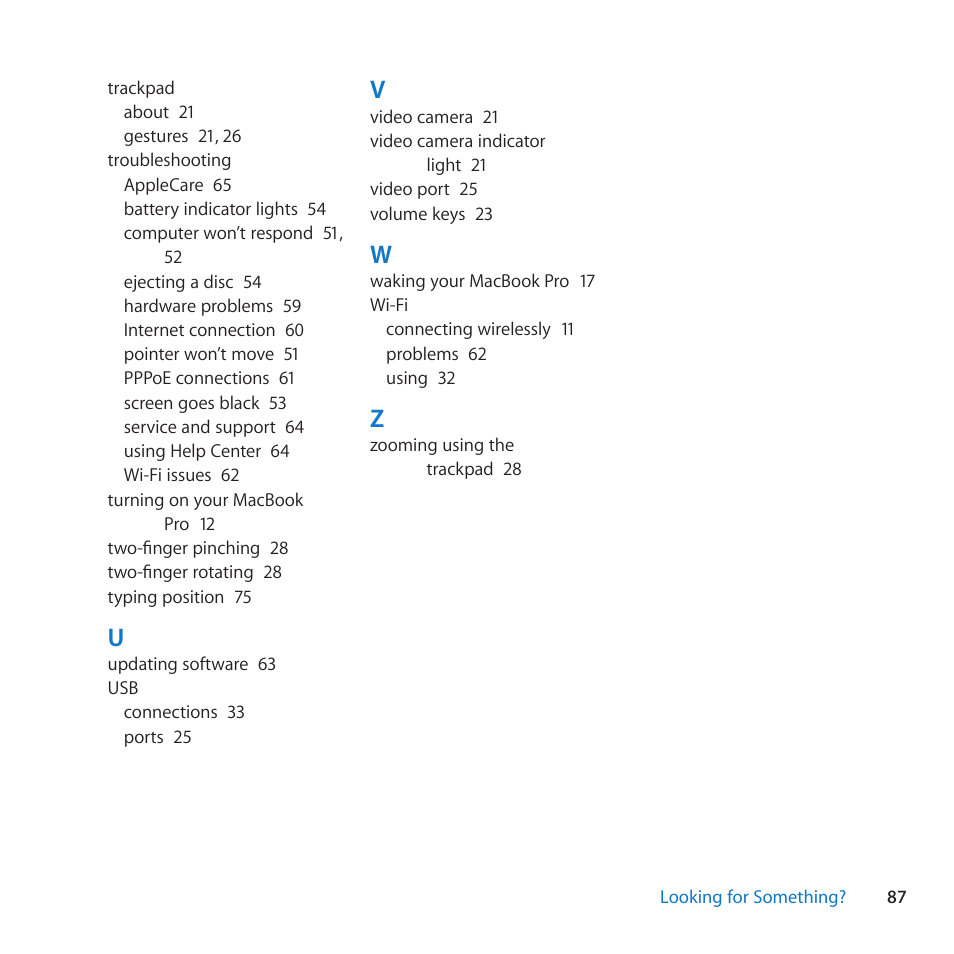 Apple MacBook Pro (15-inch, Late 2011) User Manual | Page 87 / 88