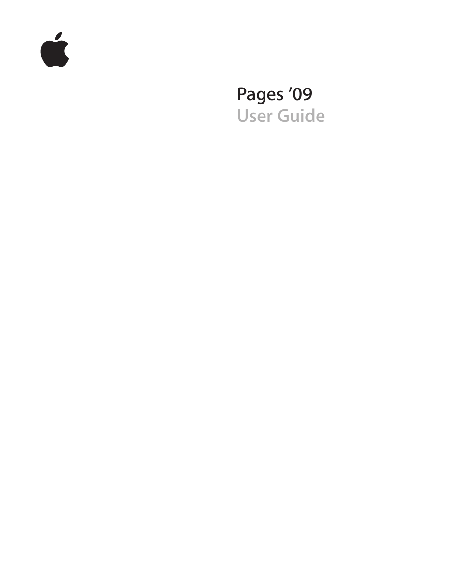 Apple Pages '09 User Manual | 279 pages