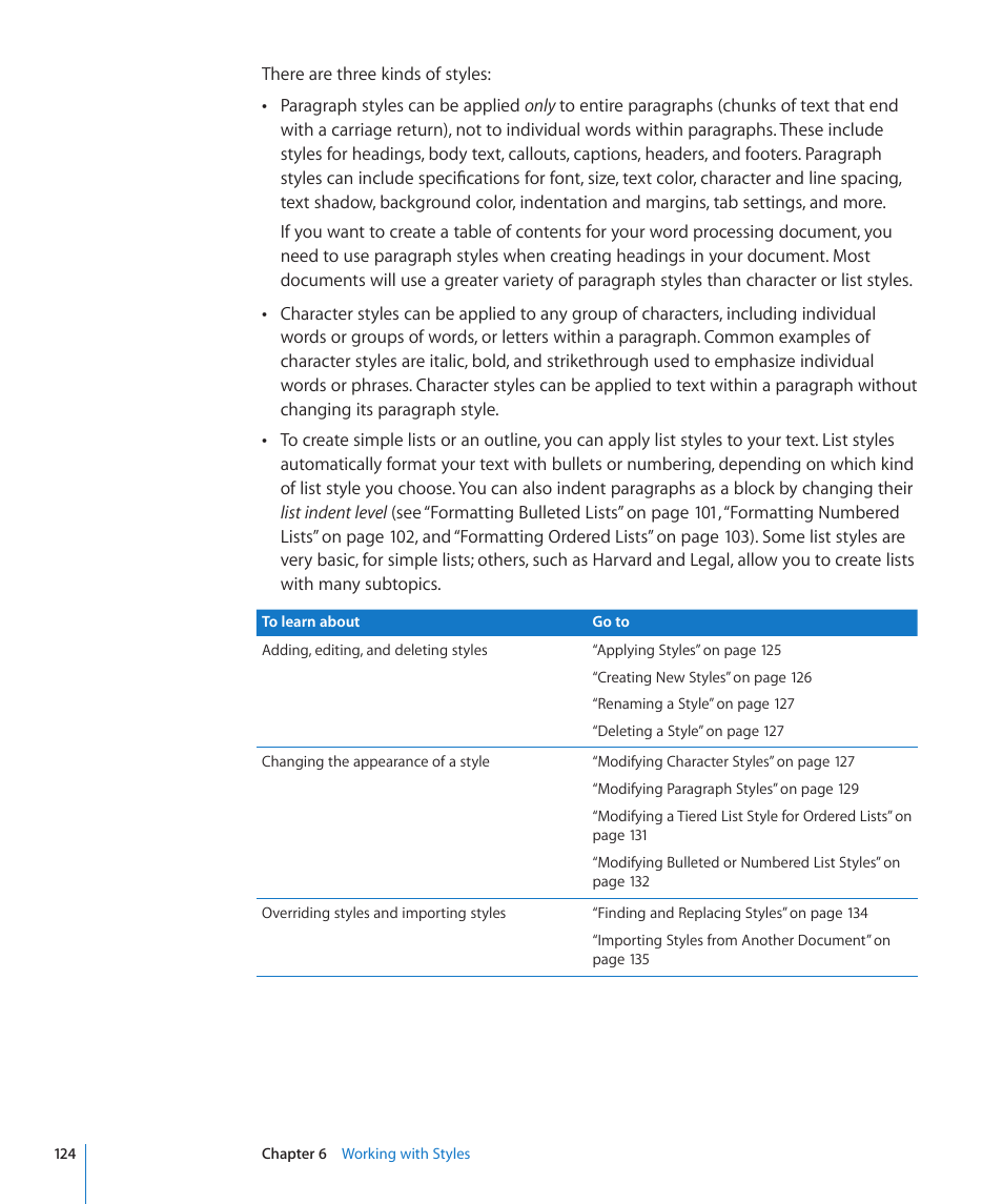 Apple Pages '09 User Manual | Page 124 / 279