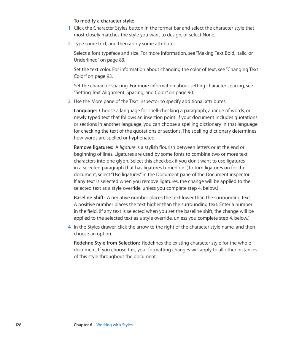 Apple Pages '09 User Manual | Page 128 / 279