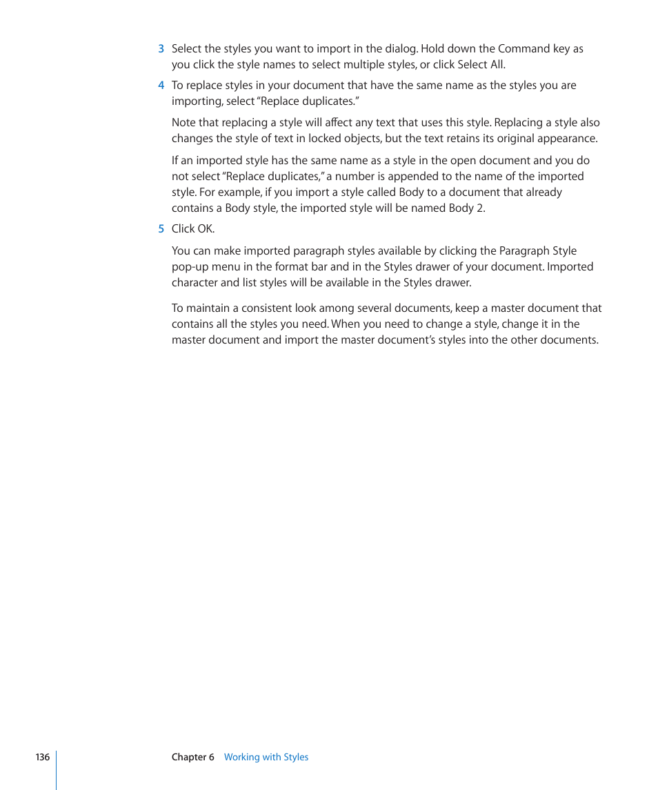 Apple Pages '09 User Manual | Page 136 / 279