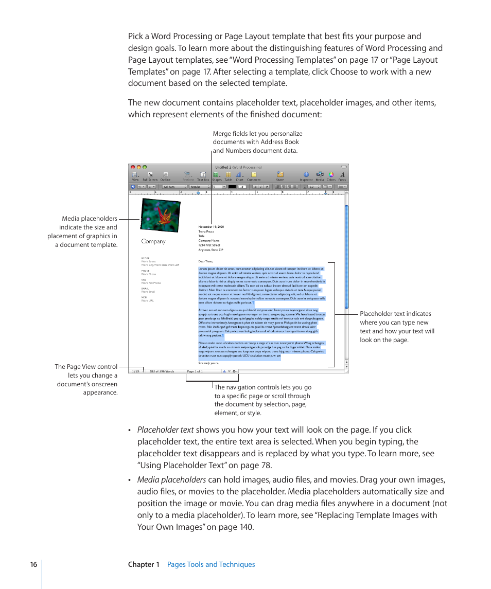 Apple Pages '09 User Manual | Page 16 / 279