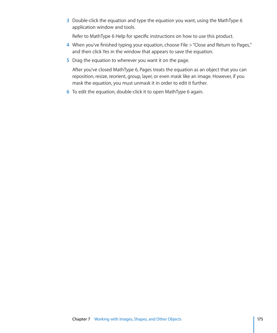 Apple Pages '09 User Manual | Page 175 / 279