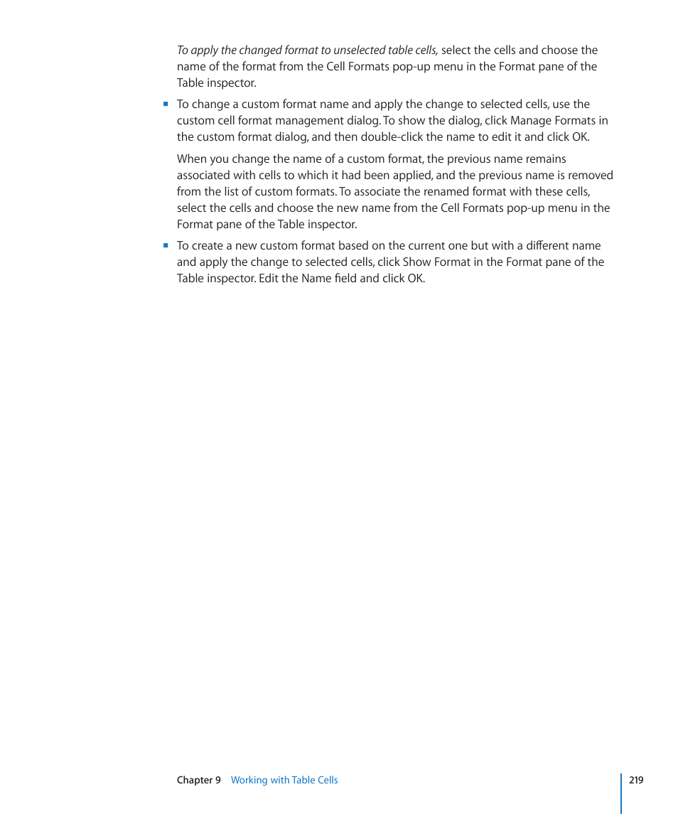 Apple Pages '09 User Manual | Page 219 / 279