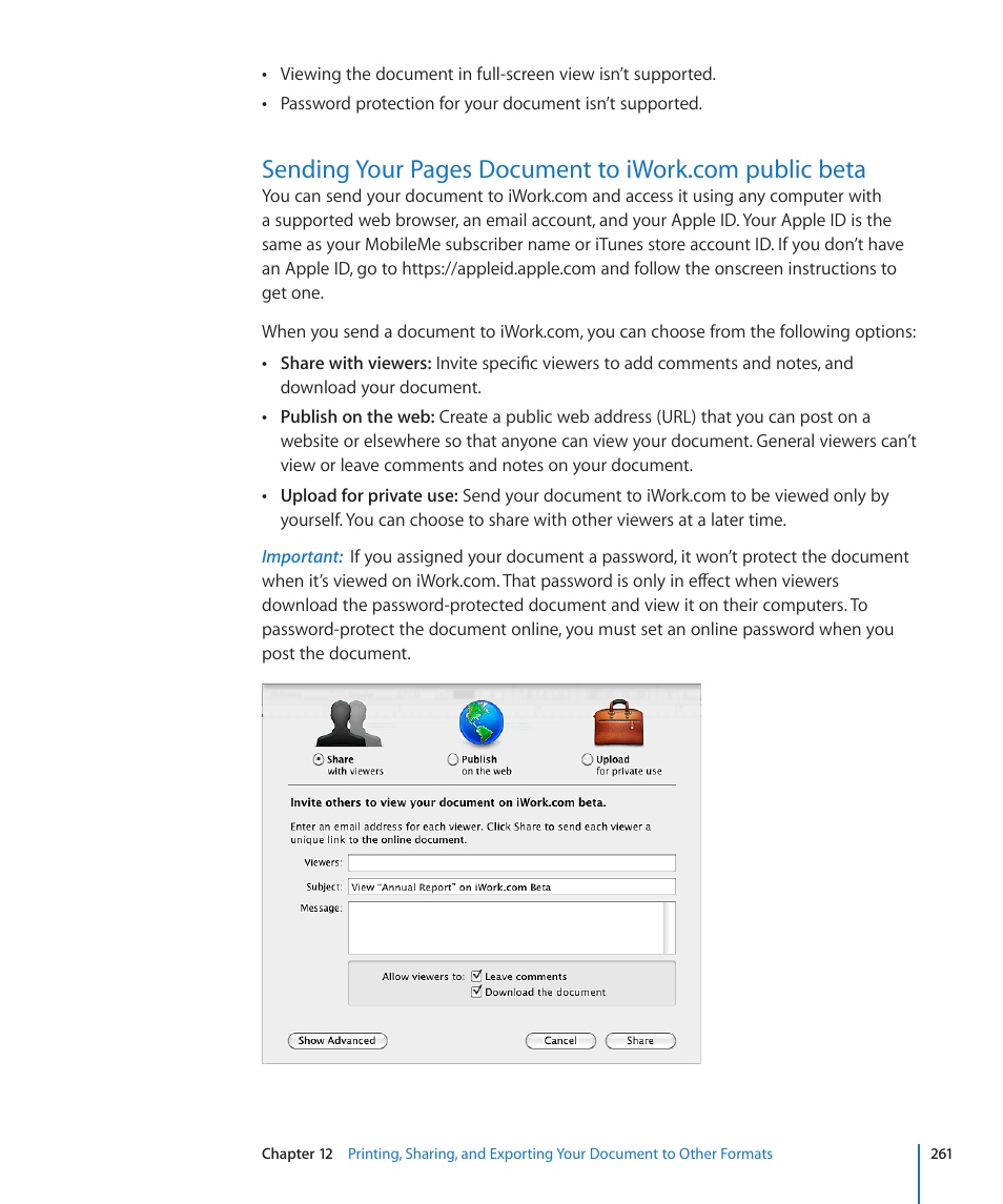Apple Pages '09 User Manual | Page 261 / 279