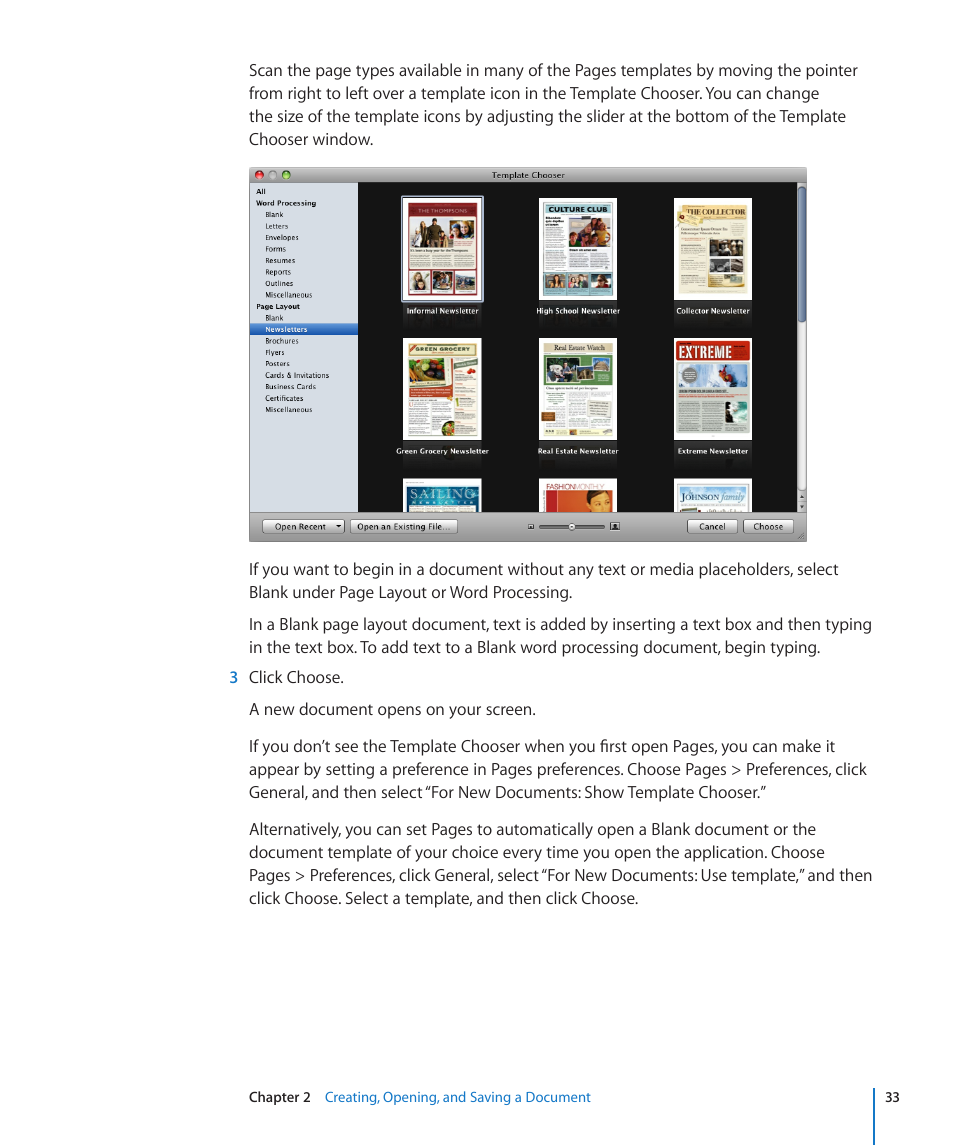 Apple Pages '09 User Manual | Page 33 / 279