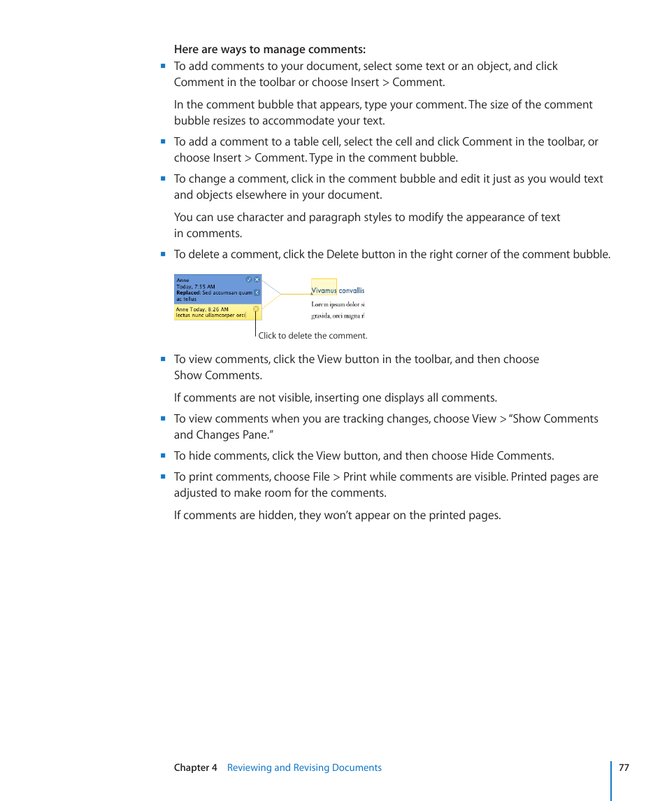 Apple Pages '09 User Manual | Page 77 / 279