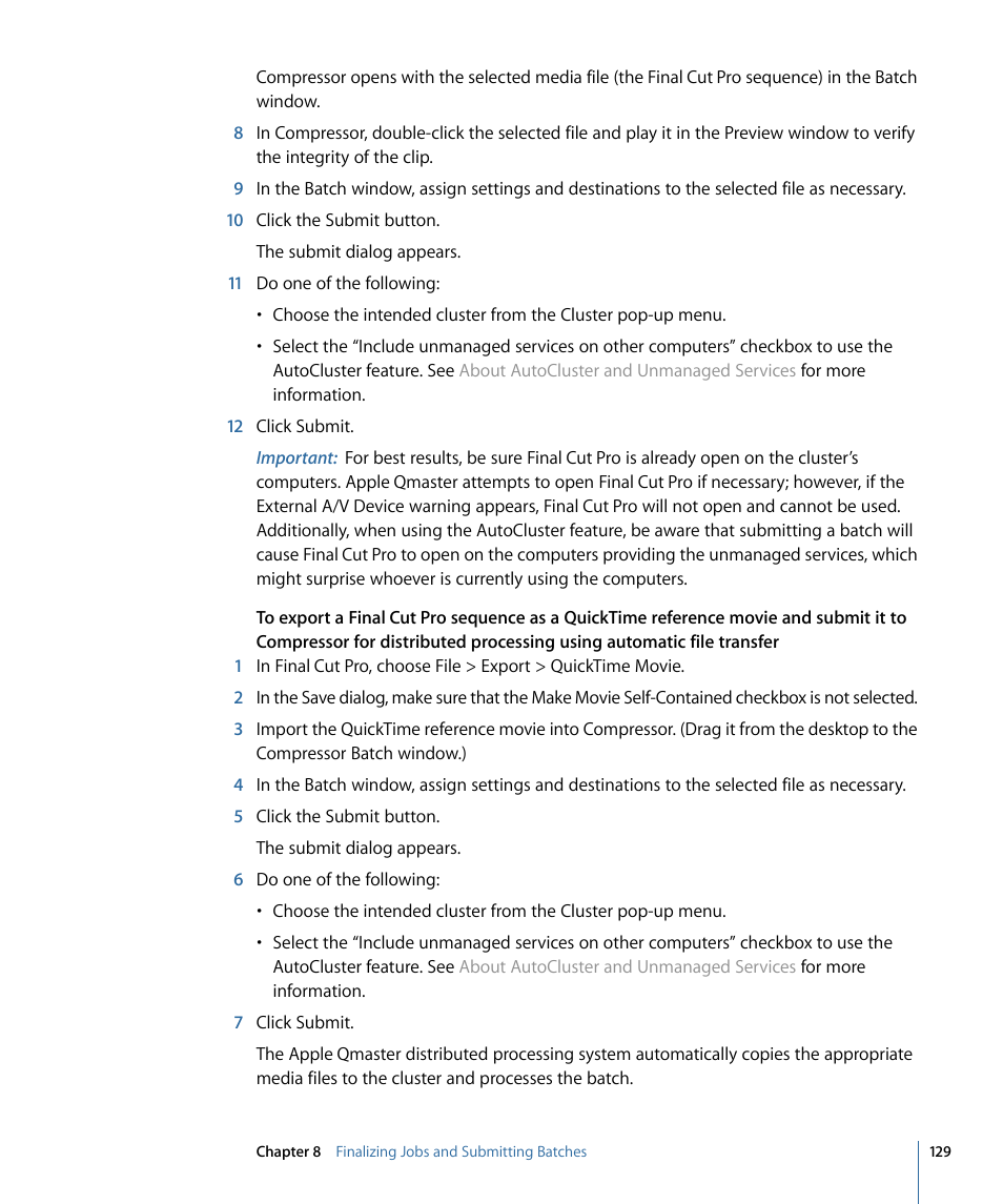 Apple Compressor 3 User Manual | Page 129 / 368