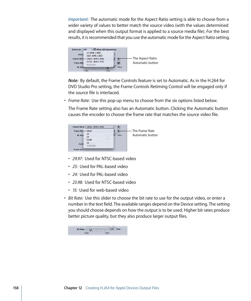 Apple Compressor 3 User Manual | Page 158 / 368