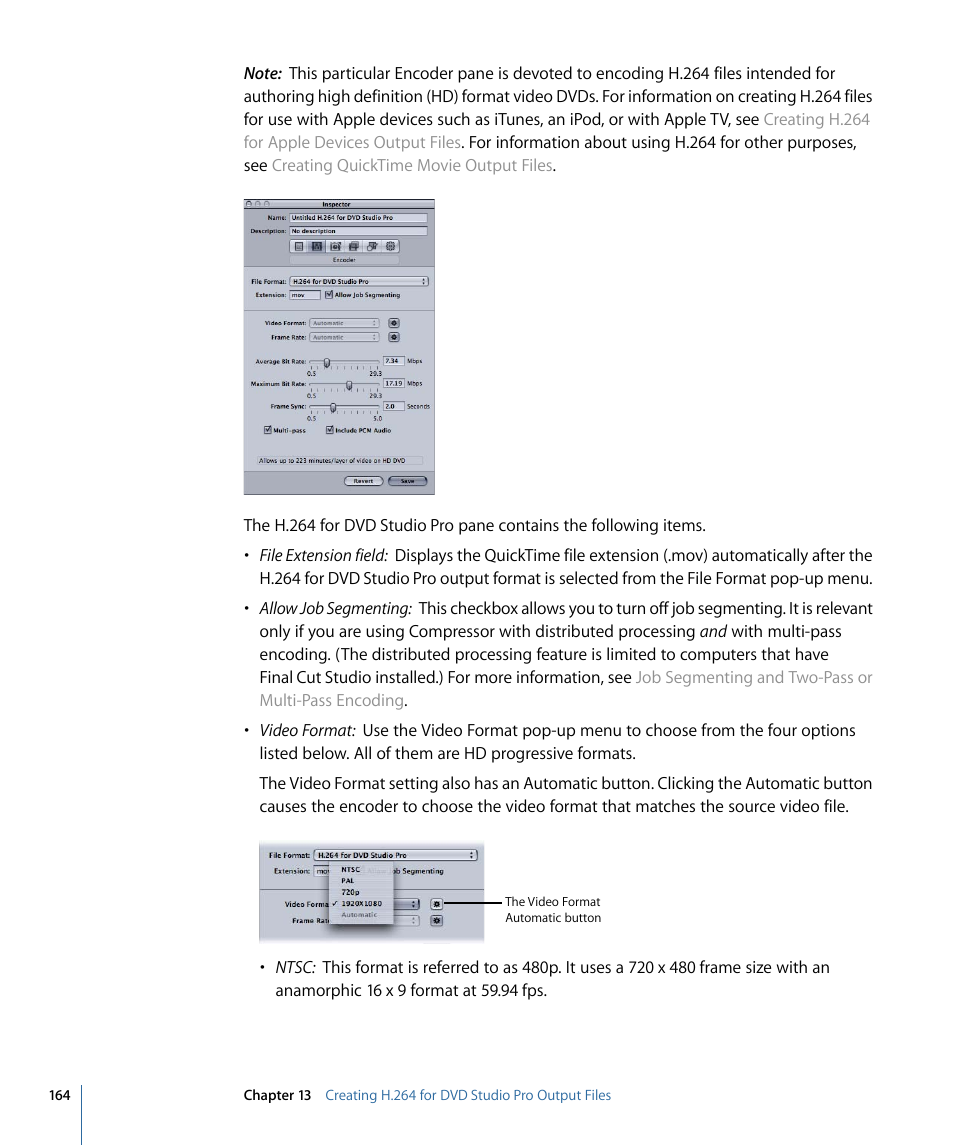 Apple Compressor 3 User Manual | Page 164 / 368