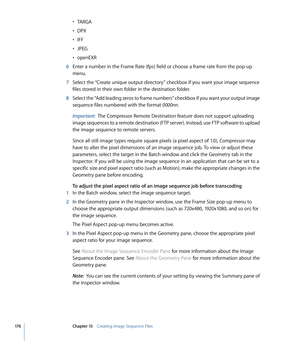 Apple Compressor 3 User Manual | Page 176 / 368