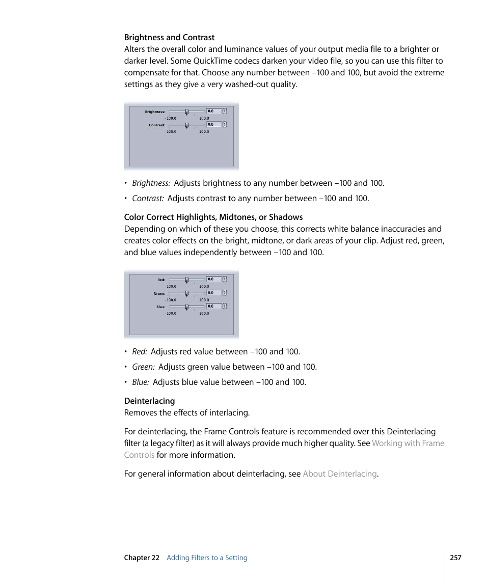 Apple Compressor 3 User Manual | Page 257 / 368