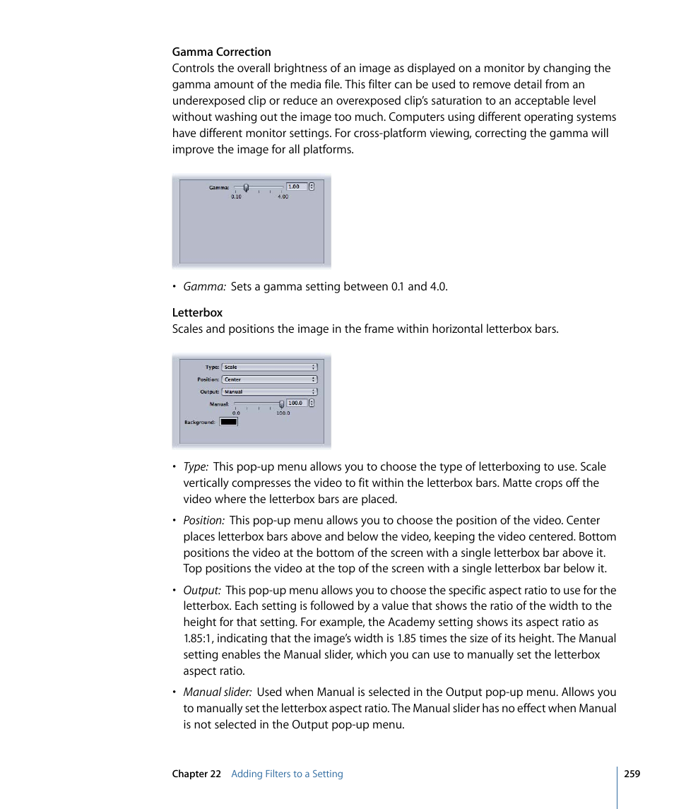 Apple Compressor 3 User Manual | Page 259 / 368