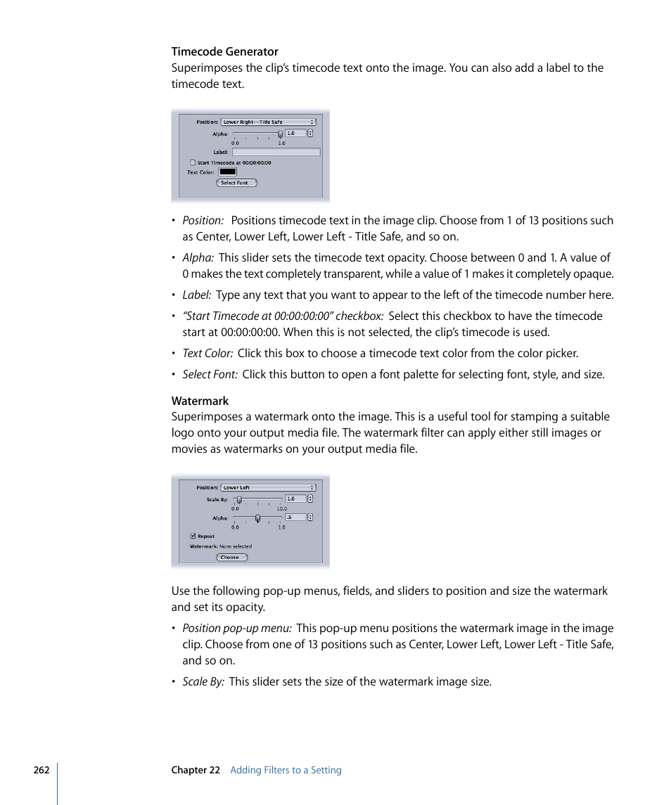 Apple Compressor 3 User Manual | Page 262 / 368