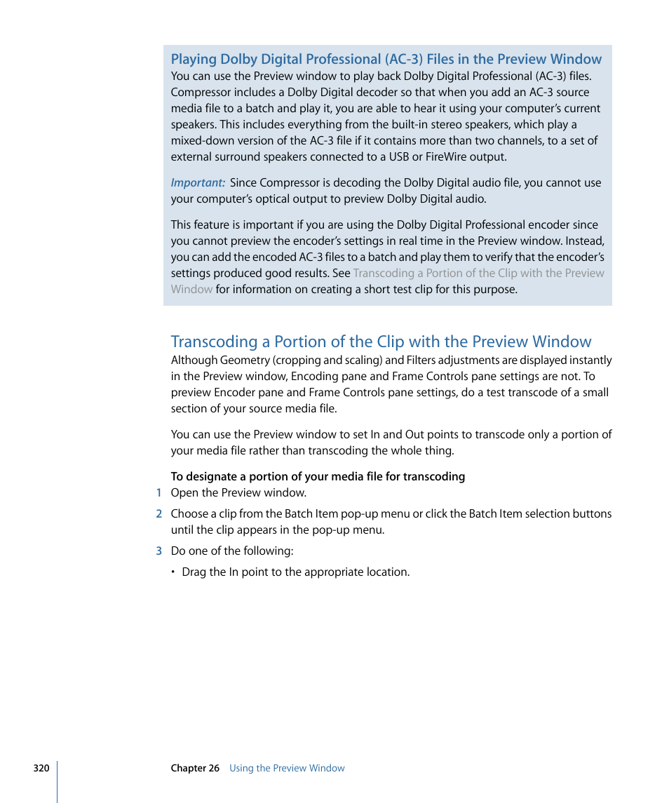 Apple Compressor 3 User Manual | Page 320 / 368