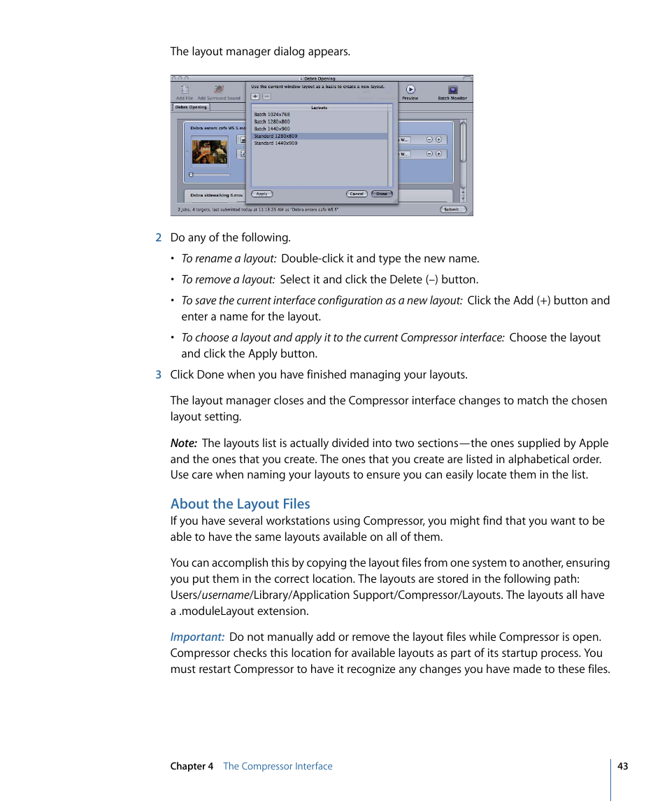 About the layout files | Apple Compressor 3 User Manual | Page 43 / 368