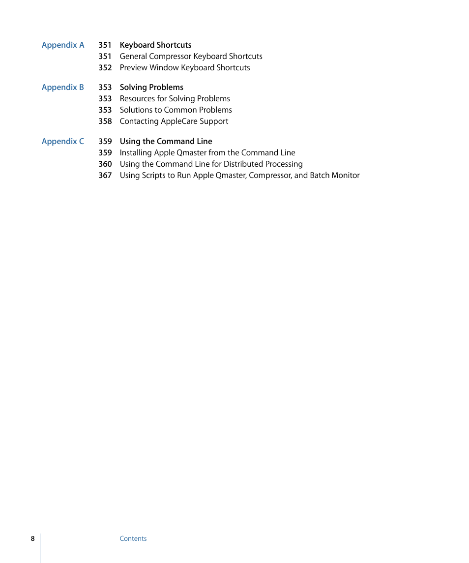 Apple Compressor 3 User Manual | Page 8 / 368